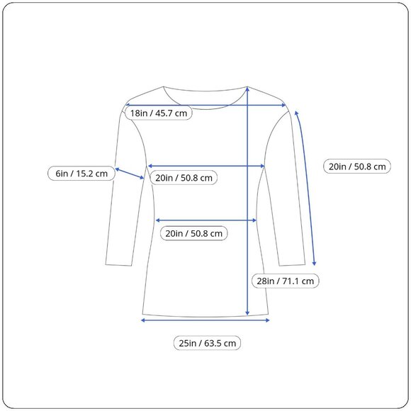 Carole Little Women’s Blue 3/4 Sleeve Top Embroidered Neckline Split Hem Sz 1X - Picture 9 of 9